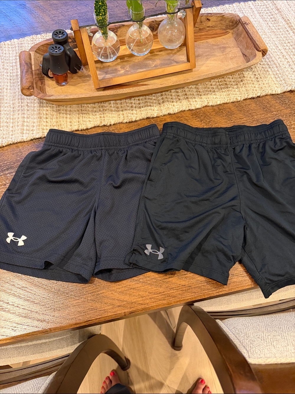 Under Armour Men’s Black Athletic Shorts Duo